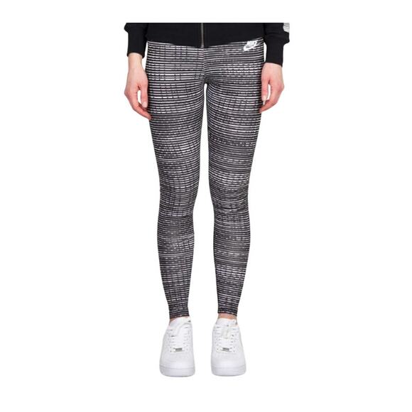 Nike Women's Leg-A-See Black & White Leggings Size Medium - Picture 1 of 9